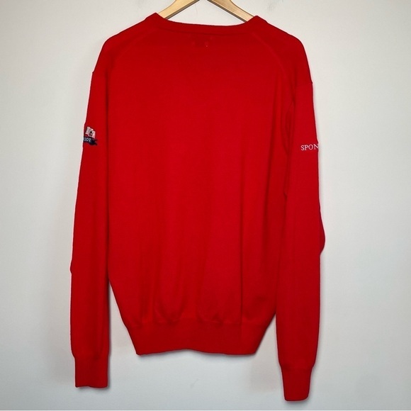 Peter Millar 100% Merino Wool V-Neck Pullover Sweater - Picture 4 of 8